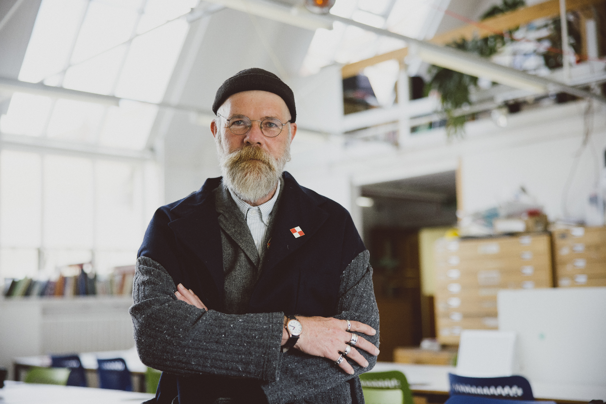 Chris Draper in the Ruskin building illustration studio