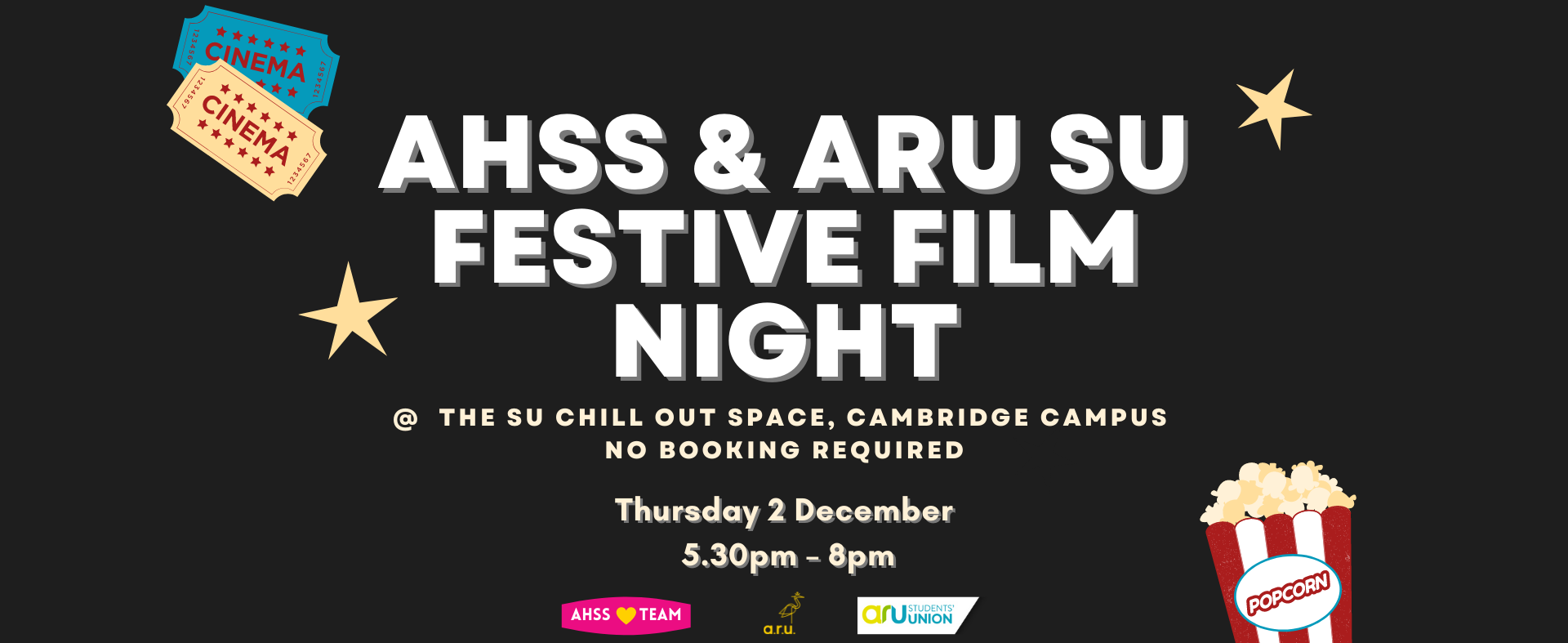 Film night artwork banner.