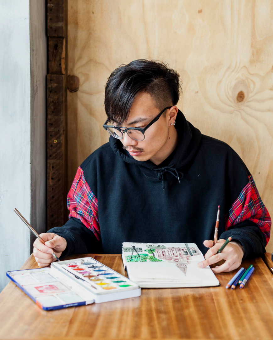 Bo Yang painting
